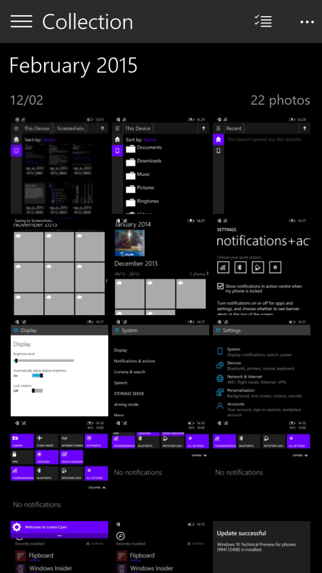 A first look at the Windows 10 Technical Preview for phones - Ars Technica
