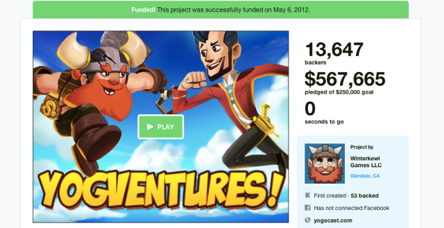 Over 13,000 backers ended up with nothing but disappointment for backing <i>Yogventures</i>. The developers, on the other hand, ended up with the money.