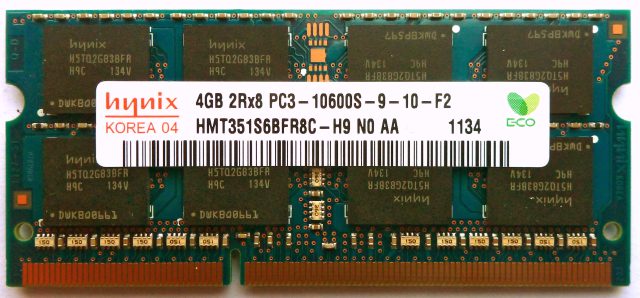 DDR3 DIMMs like this one are susceptible to a hack known as "rowhammering," which alters the contents stored in computer memory.