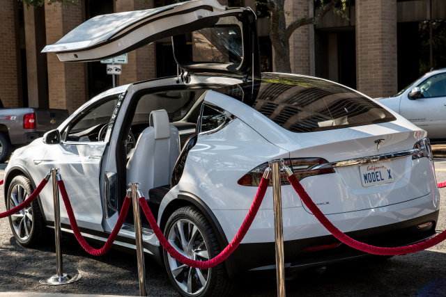 The Model X prototype in Austin in January, 2015. Sadly, they didn't let me drive it.