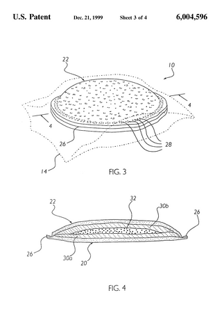 The Patent Office created a "sensitive application" program to avoid embarrassments like US Patent No. 6,004,596, pictured above. Examiners were told to quietly flag applications that are "silly or extremely basic, such as a crimped peanut butter and jelly sandwiches." 