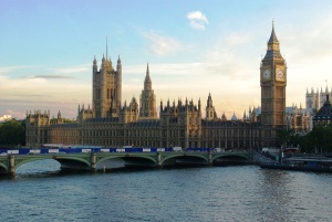 The Palace of Westminster, where the UK Houses of Parliament are located.