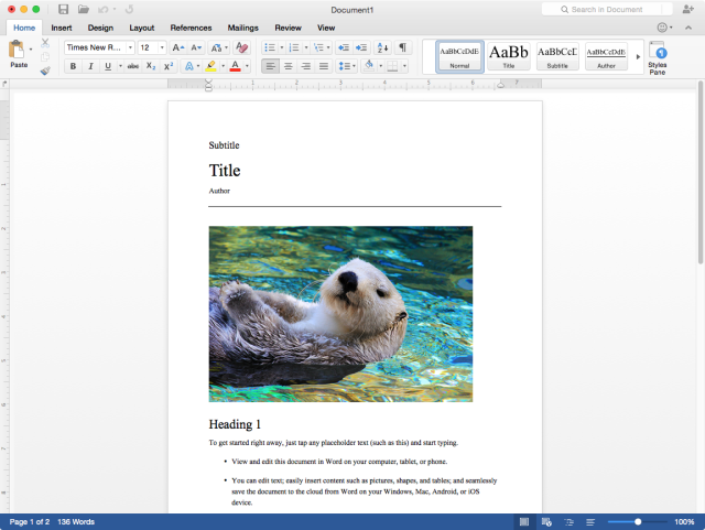 mac microsoft office 2016 review