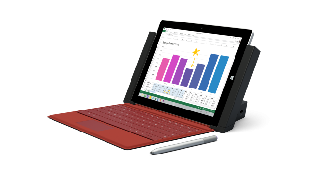 Surface 3 in its docking station.