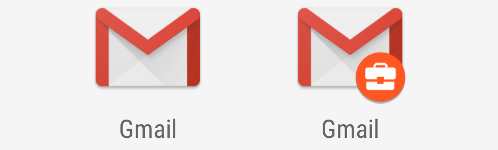 I'm seeing double! No wait, it's just personal Gmail and work Gmail.