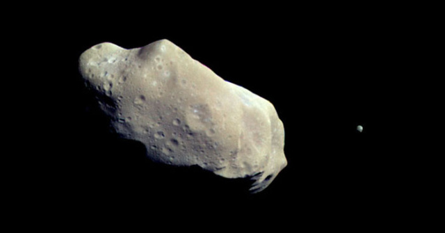 The asteroid Ida has a small moon (right) named Dactyl.