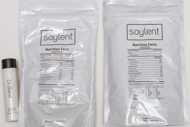 Old Soylent on the left, new Soylent on the right.