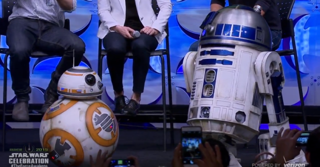 R2D2, meet BB8, the new rolling-ball droid in the series.