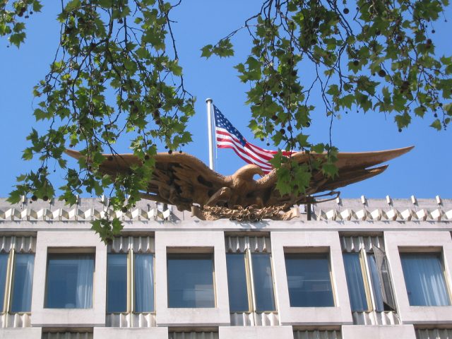 The Embassy of the United States in London.