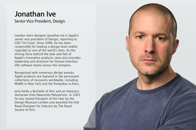 As chief design officer, Jony Ive will still oversee Apple's design teams but will hand off his day-to-day managerial responsibilities.