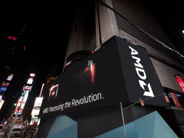 AMD takes next-gen GPU battle to giant 25,000 sq ft billboard in Times Square