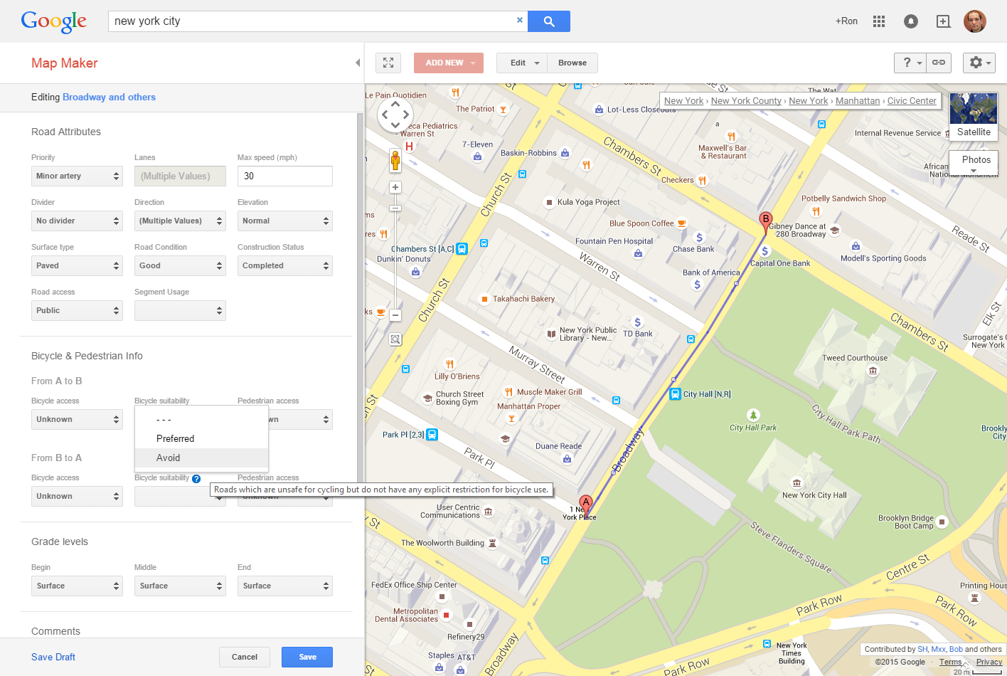 route maker google maps