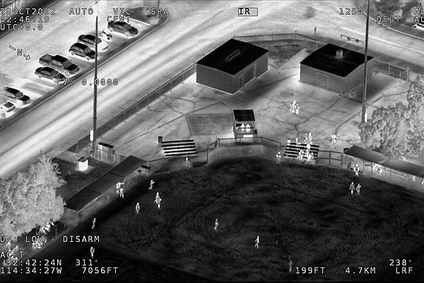 An example of high definition infrared video captured by the Wescam MX-20 HD.