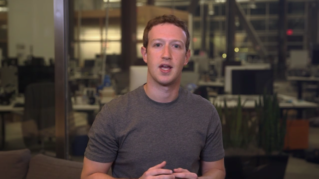 Mark Zuckerberg discussing issues with an audience. (This time he used a blog post, though.)