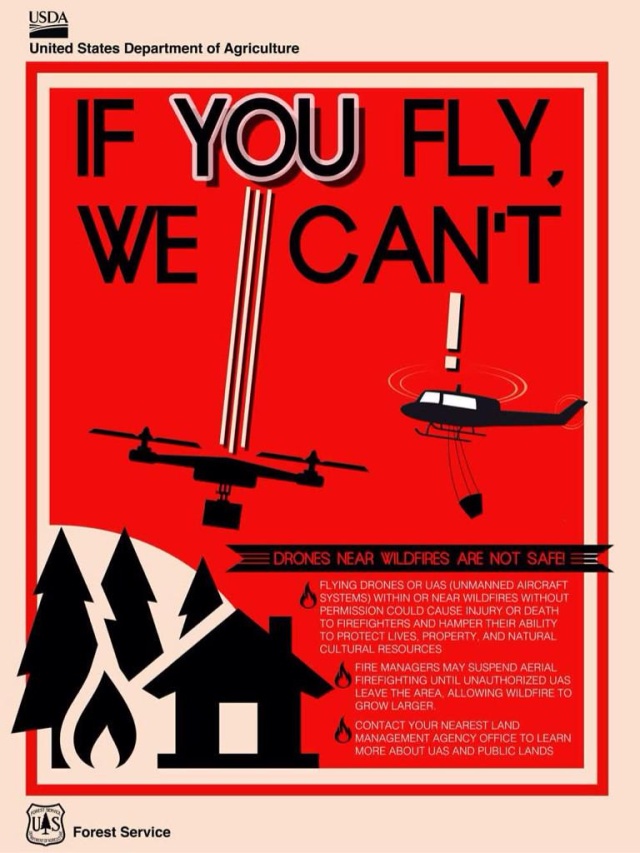 Drone flying over forest fire diverts planes, costs US Forest Service ...