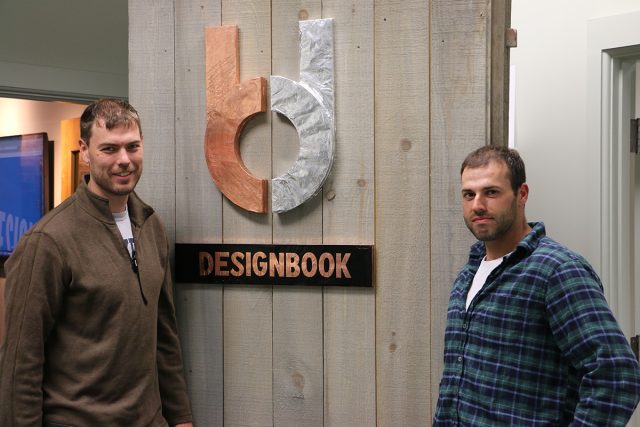 Kyle Clark (left) and Aaron Pollak, co-founders of Designbook.