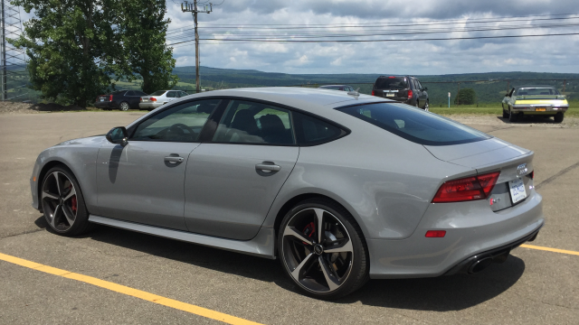 This Audi RS7 has ative suspension, called Dynamic Ride Control in Audi-speak. It made the five-hour drive rather effortless thanks to a good ride (OK, the mind-bending acceleration on tap from the 4L twin-turbo V8 helped a lot too). 