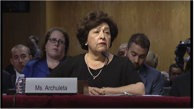 Archuleta told the Senate Appropriations Committee, "we would have never found the breach" if it weren't for her efforts to drive security improvements.