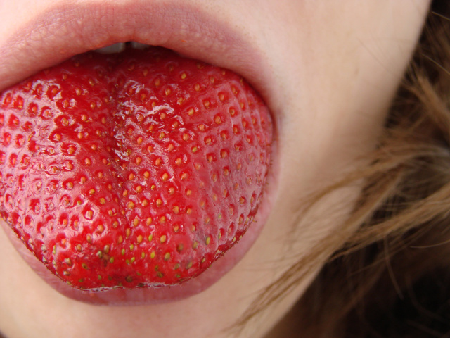 One Flickr user's interpretation of a Kawasaki disease symptom—strawberry tongue (aka swelling). 