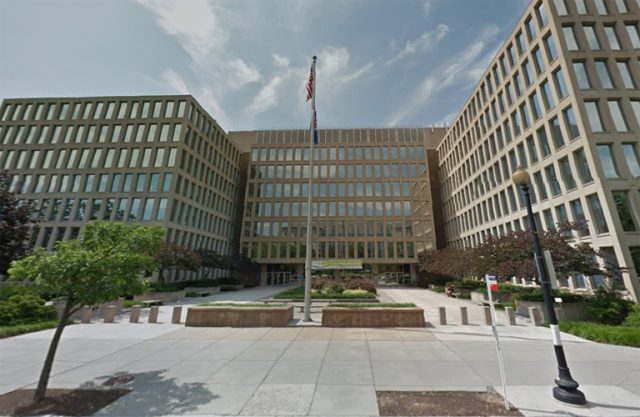 The Office of Personnel Management's headquarters, the Theodore Roosevelt building in Washington, DC. 