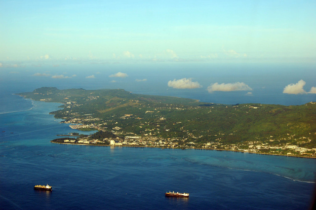 The island of Saipan.