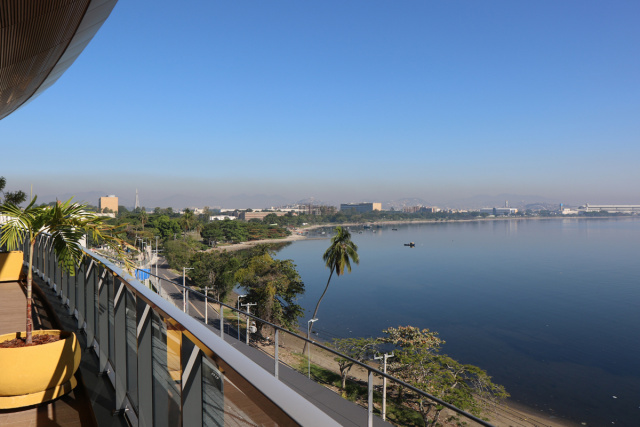 The view from GE's new research building in Brazil. 