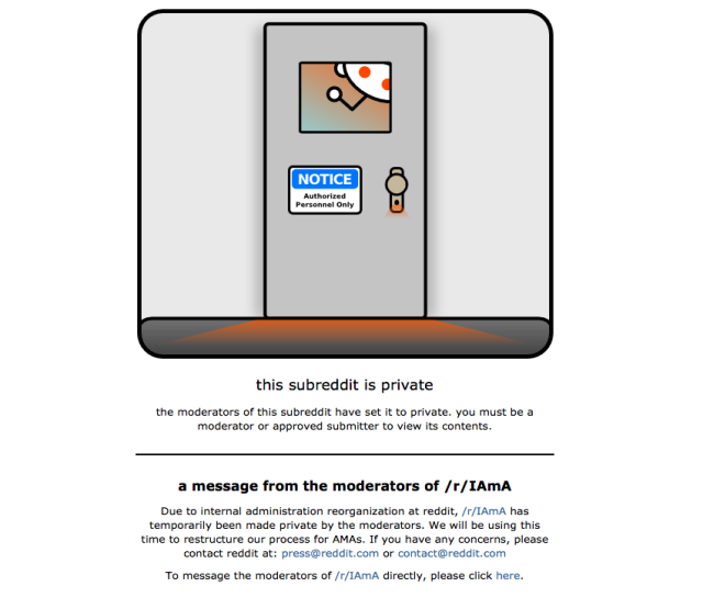 Numerous subreddits were set to "private" as part of last week's protest.