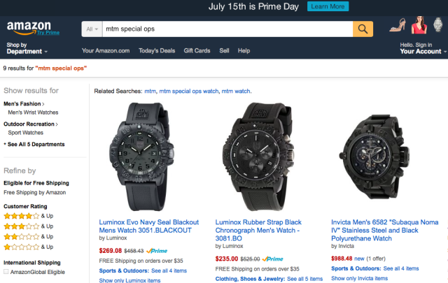 Appeals court: Amazon can’t dodge trademark suit over watch search ...