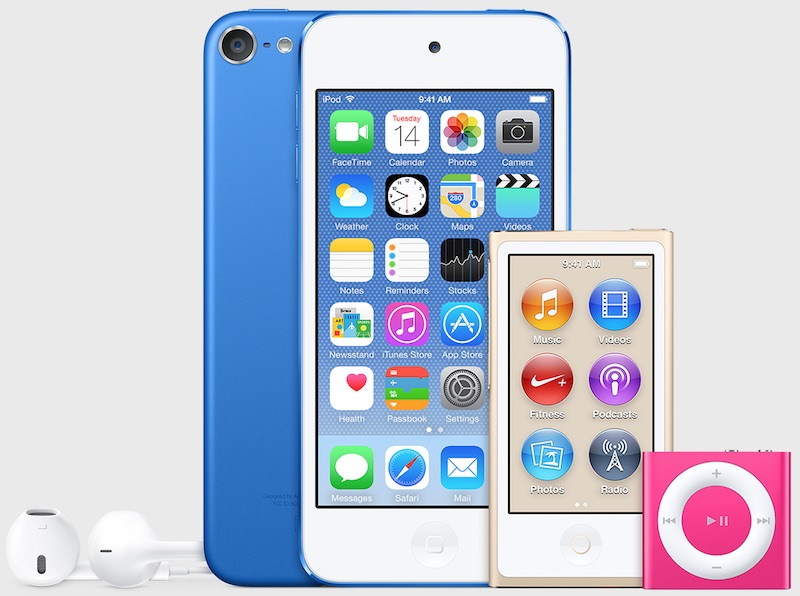 The iPod lives! Mid-year bump adds new colors and 128GB 64-bit 