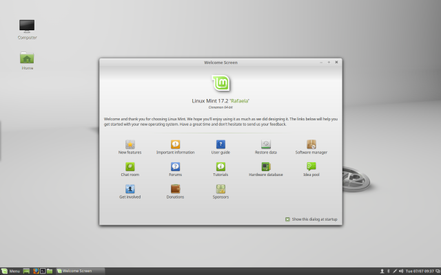 Cinnamon 2.6 in Linux Mint 17.2.