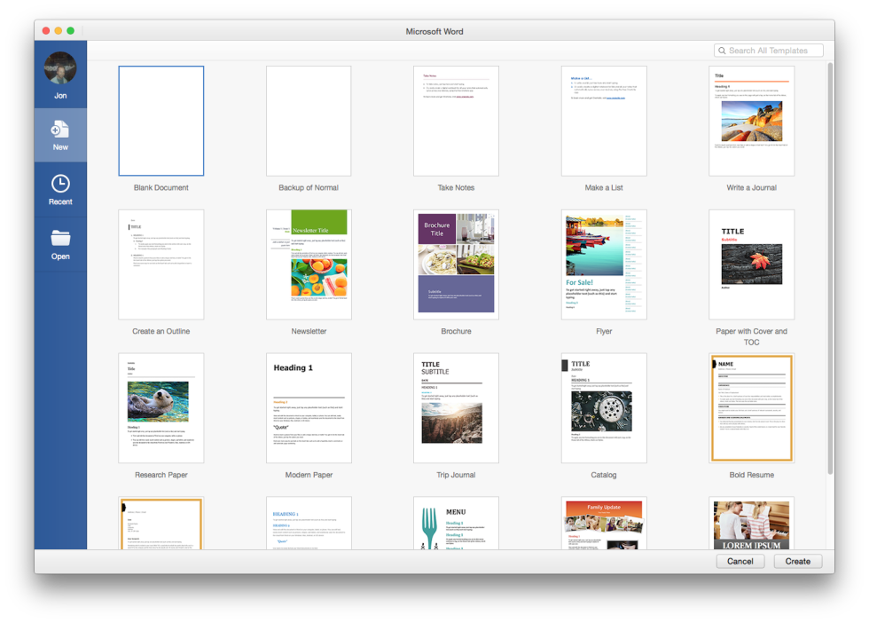 Template powerpoint office 2016