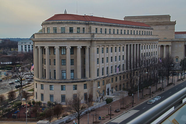 View of the Federal Trade Commission from the Newseum.