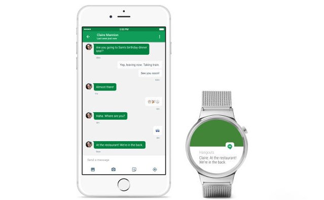 Android Wear receiving info from an iPhone?! Blasphemy! 