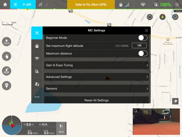 phantom 3 standard max distance