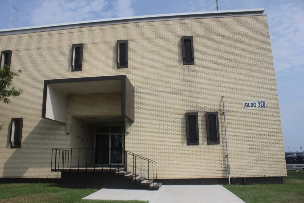 nasa building behind stormfront