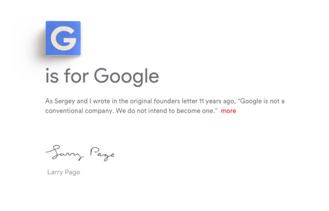 Google is now part of “Alphabet,” Sundar Pichai steps up as CEO [Updated]