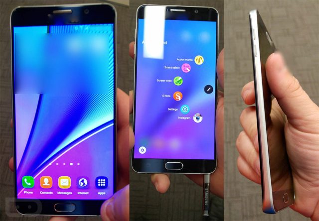 Galaxy Note 5 leak shows glass back, fixed battery, and no microSD slot