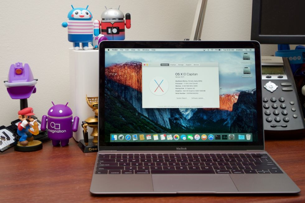 El Capitan on the 2015 MacBook.