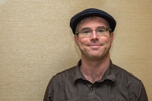 Author Andy Weir and hat.