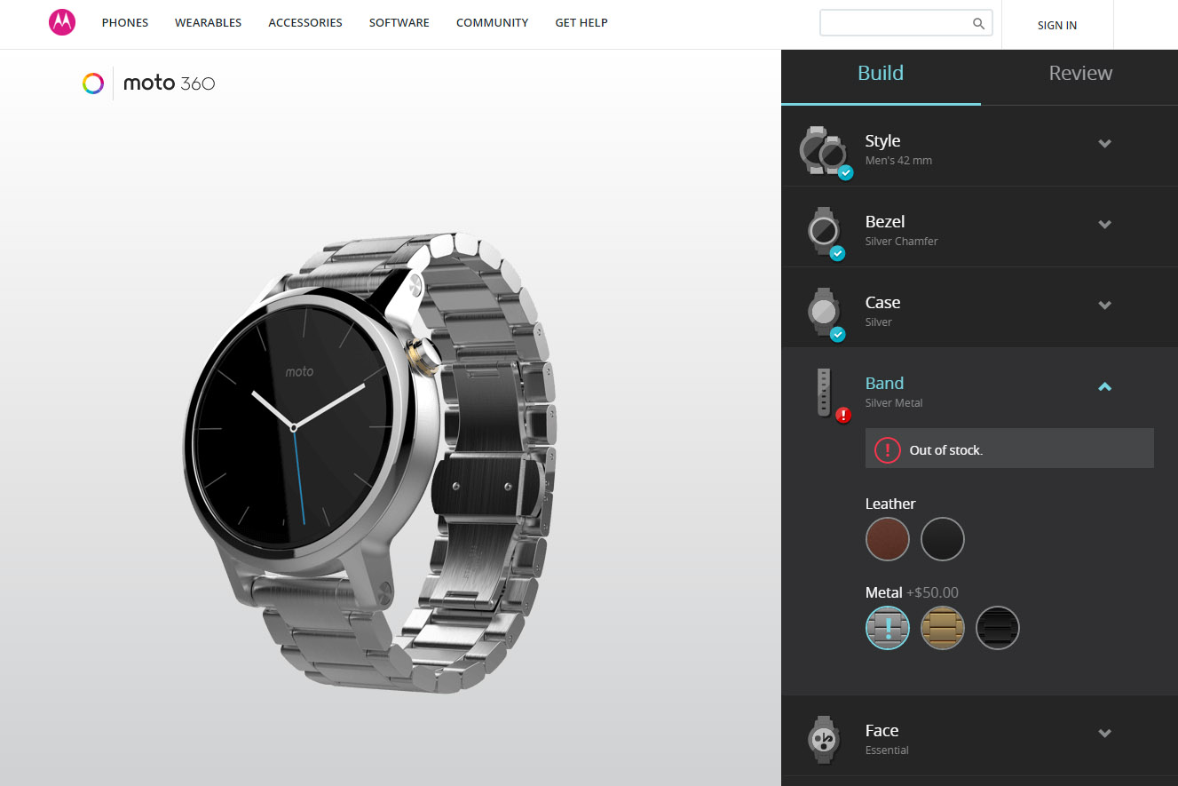 Moto maker moto 360 clearance