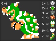 8 bit bowser fireball