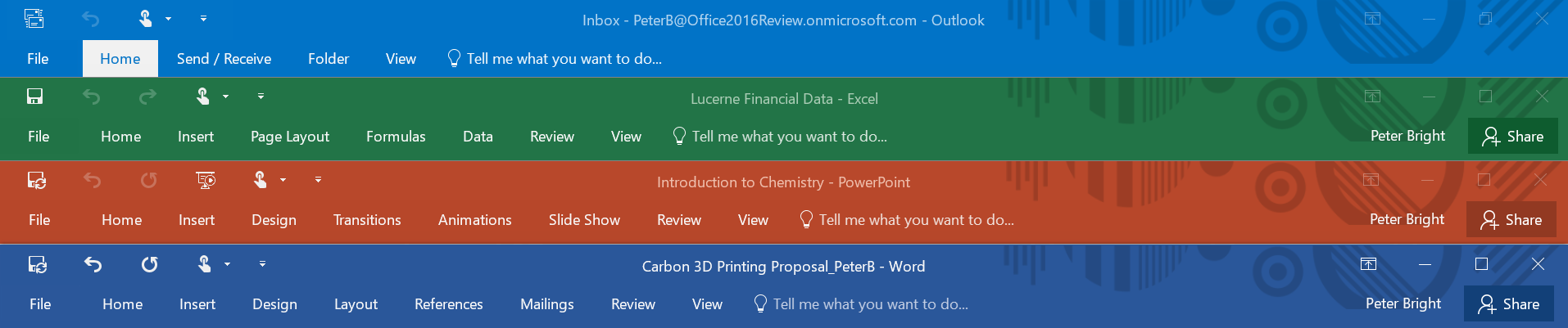 Office 16 Review The Same Old Office But Now With More Collaboration Ars Technica