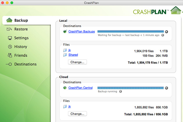 crashplan backup not completing