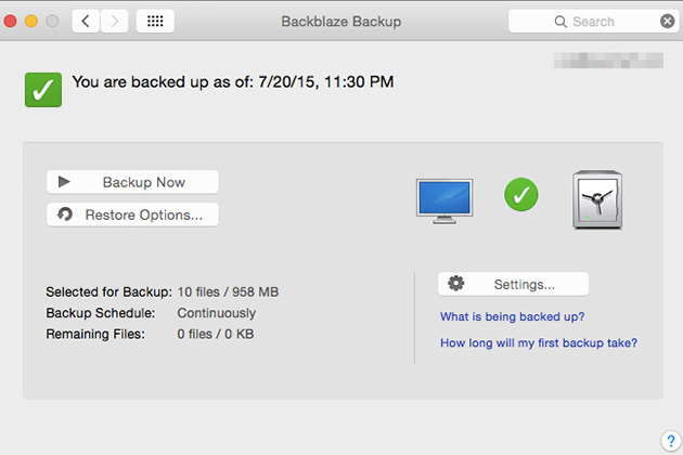 backblaze backup server