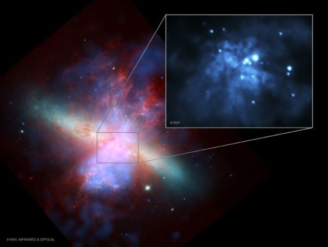 Massive bursts of star formation such as those in this galaxy can set off a complex feedback that sustains star formation for a billion years.