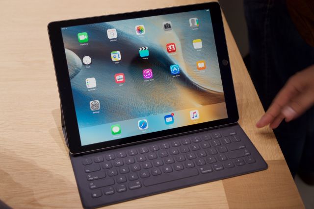 The iPad Pro and its Smart Keyboard.