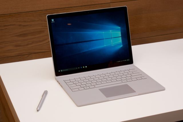 The Surface Book and pen.