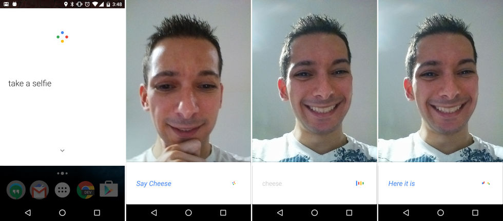 We got the voice interaction sample app to work! Unfortunately the demo is for taking selfies.