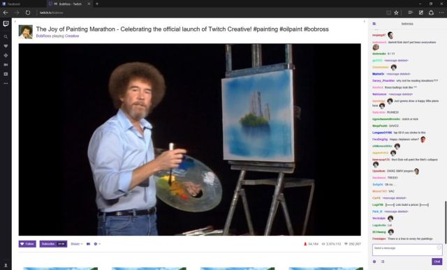 Bob Ross in action.