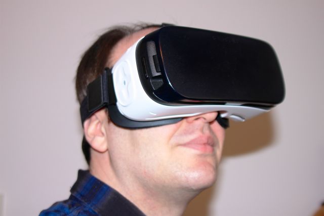 The future looks so bright that I have to wear these free VR glasses that Samsung included with my phone pre-order.